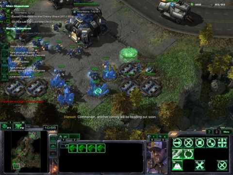 Starcraft 2 Wings of Liberty. Mission 04 Agria - The Evacuation.