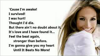 Jennifer Lopez - Until It Beats No More [Lyrics On Screen]