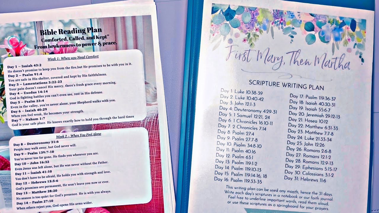 My Scripture Writing Plans