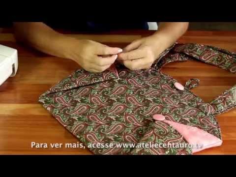 Bolsa Redonda - Artesanato - Ateliê Centauro -  Artesã Maura Castro