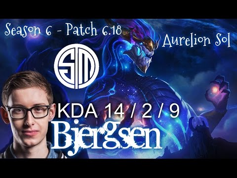 TSM Bjergsen AURELION SOL vs SYNDRA Mid - Patch 6.18 KR Ranked | League of Legends