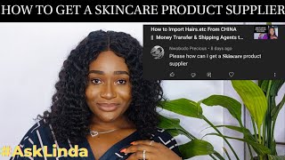 HOW TO GET A SKINCARE PRODUCT SUPPLIER