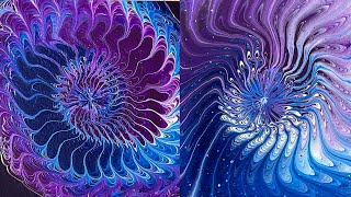Nautilus Pour Experiment-Twice!~ Fluid Art Inspired by Nate Bright