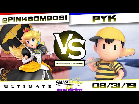 @pinkbombo91 (Peach, Fox) vs. PYK (Ness) - Winners Quarters - Smashkatoon 43