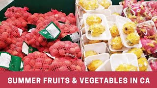 Summer Fruits and Vegetables in Season / Asian Store in Stockton, CA