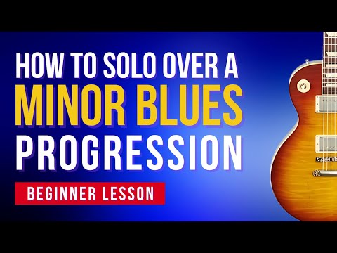 How To Solo Over A Minor Blues Progression| Beginner Guitar Lesson + Easy Practice Guide