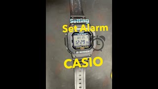 SET ALARM ON G-SHOCK 5600 WATCH