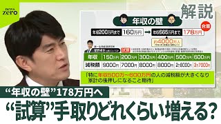 【自民党の思惑は】“年収の壁”178万円へ　“試算”手取りどれくらい増える？