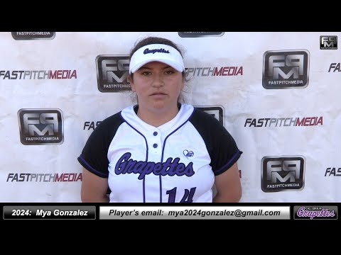 2024 Mya Gonzalez 3.5 GPA - Pitcher Softball Skills Video - Ca Grapettes Medina