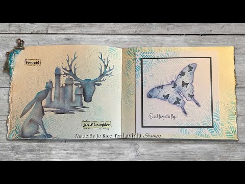 Christmas Joy and Laughter by Jo Rice  - A Lavinia Stamps Tutorial