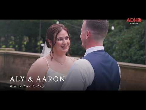 A still from a wedding film at Balbirnie House Hotel