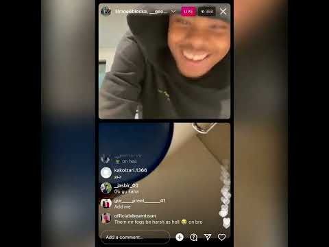 G rayski from geodrive join Lilmoe live first time getting released 👿💀💀💀