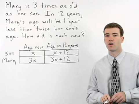Age Word Problems | MathHelp.com