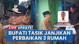 Bupati Tasikmalaya Janji Bantu Perbaikan Rumah Korban Longsor dan Tanggung Biaya Perawatan