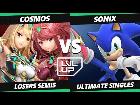 LVL UP EXPO 2023 Losers Semis - Sonix (Sonic) Vs. Cosmos (Pyra Mythra) SSBU Ultimate Tournament