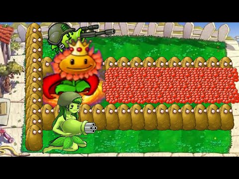 999 Sun Pea vs All Zombie | Plants Vs Zombies Extra