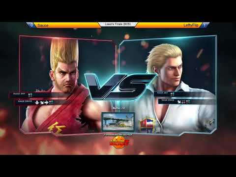 UGBZ - T7 - Loser's Finals - Sauce (Kazumi/Paul/Noctis) vs. LeftyFlip (Steve)
