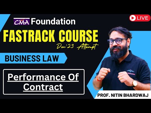 Legality of Object Consideration Revision | CMA Foundation Law | By Prof Nitin Bhardwaj