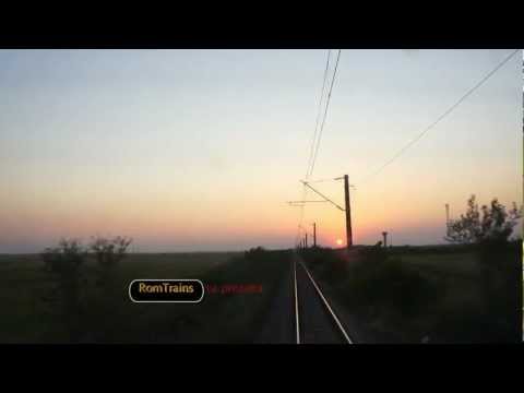 "Apus de soare vazut din locomotiva" , Cabview M900