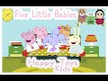 Peppa Pig In Portuguese Singing Five Little Babies Ep 07