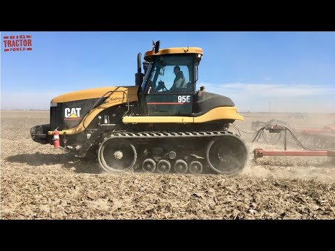 CHALLENGER 95E Tractor Working on Spring Tillage