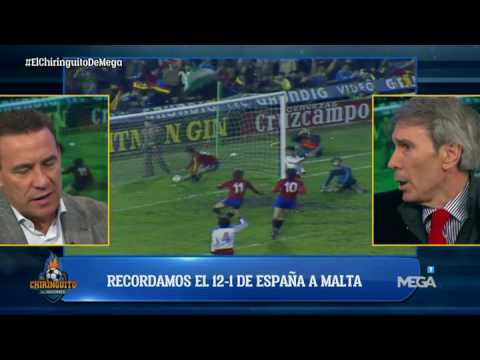 Buyo y el 'Lobo' Carrasco reviven el histórico España 12-1 Malta