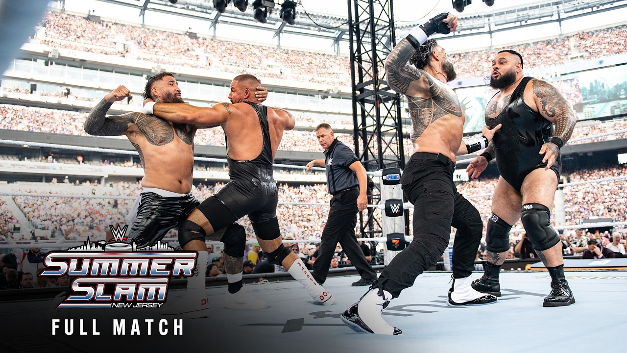 FULL MATCH: Roman Reigns & Jey Uso vs. Bron Breakker & Bronson Reed: SummerSlam 2025