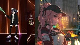 [Beat Saber] Yona Yona Journey / TAKU INOUE & Mori Calliope - expert (90.85%)