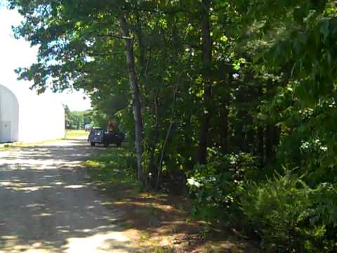 Driving into the Crow Island West Gate