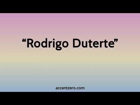 Pronounce "Rodrigo Duterte" - Brazilian accent vs. native U.S.
