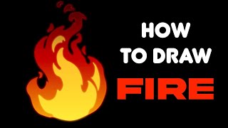 How to Draw FIRE (Easy Drawing Tutorial)