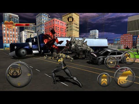 Panther Super Hero Crime City Rescue Battle | New Black Panther City Fight | Android GamePlay