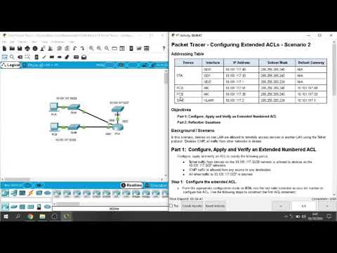 Packet Tracer 4.2.2.11 - Configure Extended ACLs - Scenario 2 (CCNA 4)