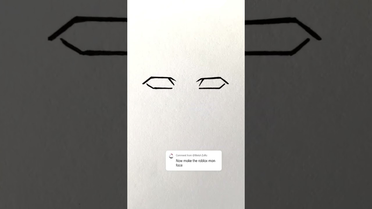 Roblox man face #art#drawing#sketch