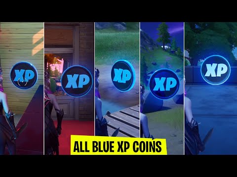 (Week 4) All 5 Blue Xp coins locations in Fortnite Chapter 2 Season 3 | Secret Xp coins locations