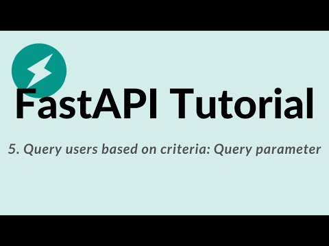 Fastapi Python Tutorial 5 Query Users Based On Criteria Query Parameter
