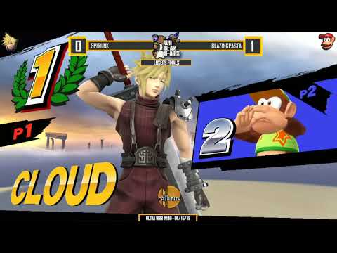 Ultra WBB #140 | Spirunk (Cloud) vs BlazingPasta (Diddy) - Losers Finals - Super Smash Bros. for Wii