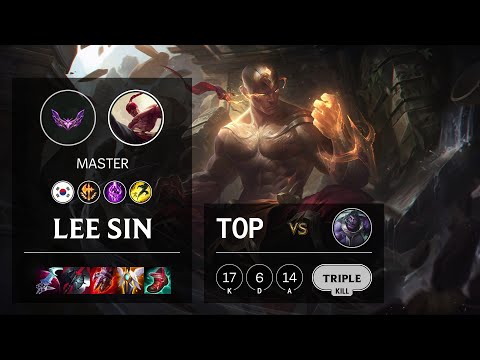 Lee Sin Top vs Dr. Mundo - KR Master Patch 12.1