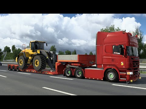 ETS2 1.42 open beta - Euro Truck Simulator 2 - Scania R500 V8 - Clermont (F) to St.Alban (F)