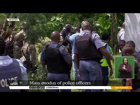 Several SAPS's tactical unit and special task force members leave the force