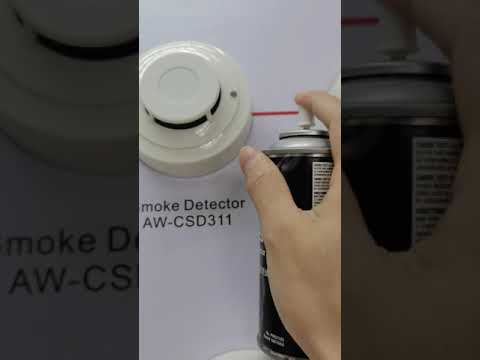 smoke detector spray test smoke detector