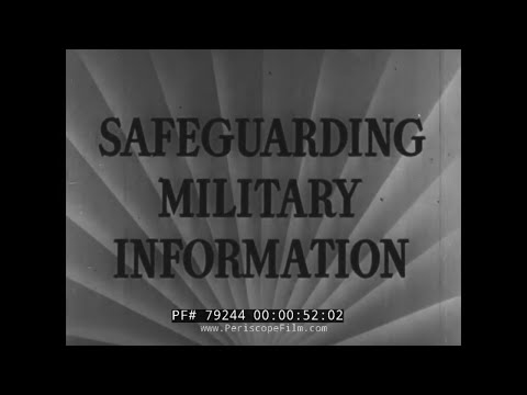 1941 WAR DEPT. FILM   SAFEGUARDING MILITARY INFORMATION w/ EDDIE BRACKEN & GINGER ROGERS 79244