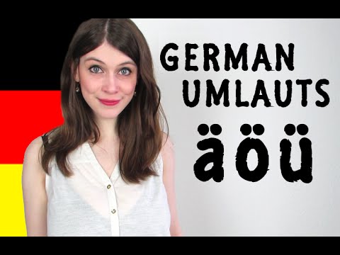 GERMAN UMLAUTS for Dummies - How To Pronounce Ä, Ö, Ü