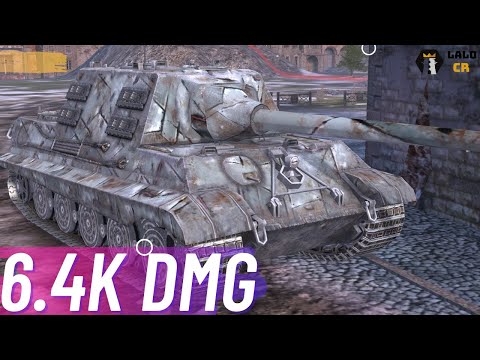 😎🔥  8,8 cm Pak 43 Jagdtiger WoT blitz • 6.4K DMG • 6 Kills