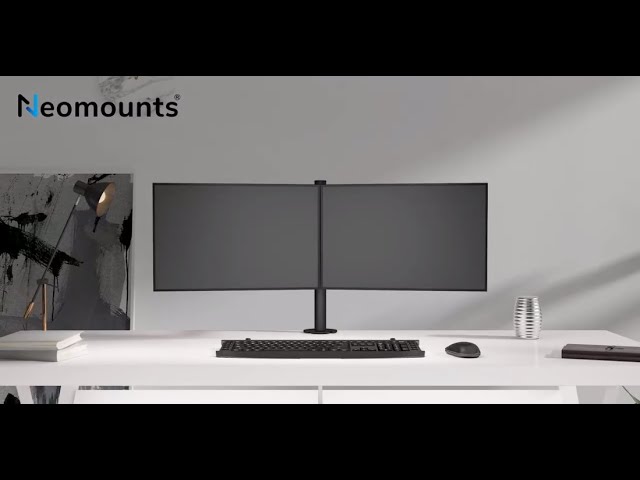 Video teaser for Neomounts FPMA-D550DBLACK monitor arm desk mount - full motion