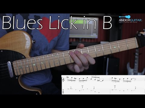 Blues Lick in B - Guitar Lesson