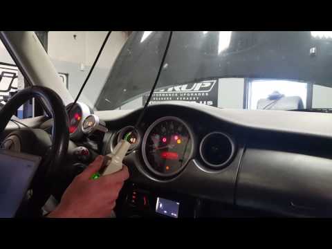 Twincharged r53 mini. Conservative tune on low boost