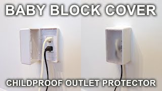 Baby Block Receptacle Cover Installation. Childproof Outlet Protector!