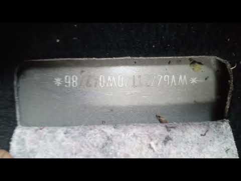 Volkswagen Touran - Engine Number Sticker, Chassis Number and Vin-Plate location. 