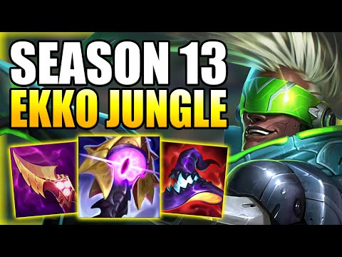 HOW TO PLAY EKKO JUNGLE AFTER THE S13 JG CHANGES! - Best Build/Runes S+ Guide - League of Legends